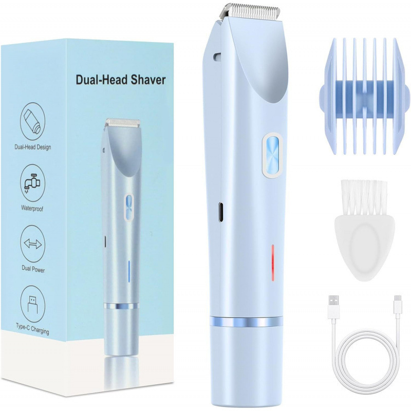 🎀Mother'S Day Gift, 2 in 1 Electric Hair Removal Tool Trimmer for Women