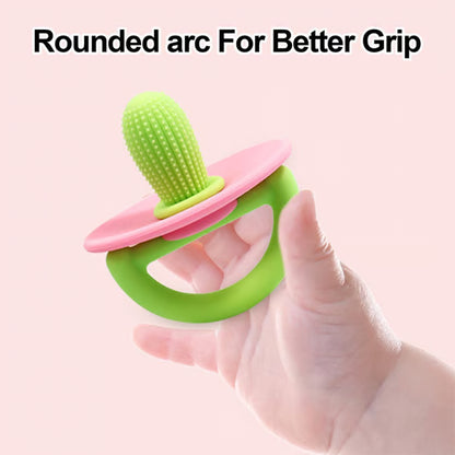 Mushroom Silicone Teether-Ergonomic Food-Grade Silicone Pacifier for Itchy Gums