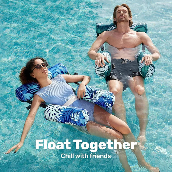 🔥Inflatable Pool Floats Adult, Floating Lounge Chairs