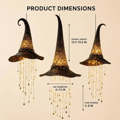🔮 Lighted Witch Hat Hanging Chime Where Halloween Magic Meets Enchanted Glow
