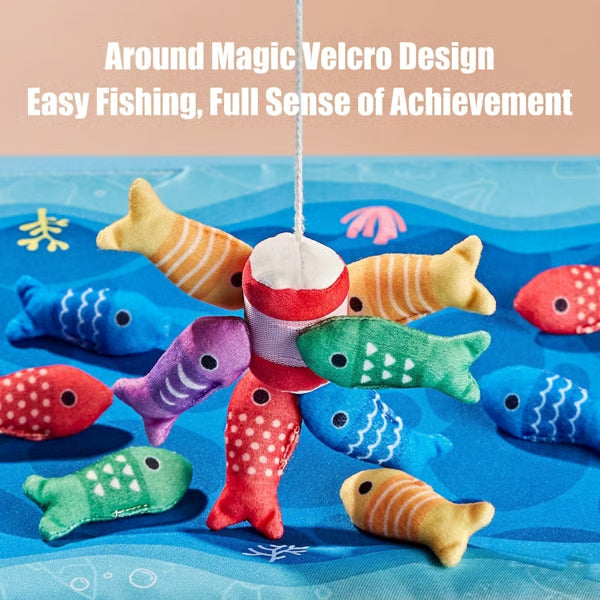 🐟 Baby Fabric Fishing Toy | Learn & Play for Babies 6-36 Months