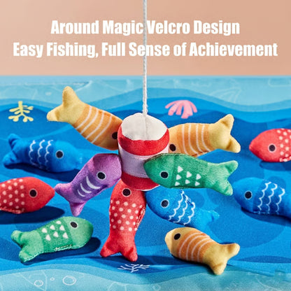 🐟 Baby Fabric Fishing Toy | Learn & Play for Babies 6-36 Months