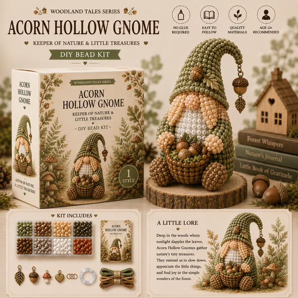 💕Cozy Gnome DIY Bead Kit Collection– Collect All 12 Gnome