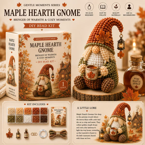 💕Cozy Gnome DIY Bead Kit Collection– Collect All 12 Gnome