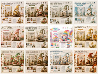 💕Cozy Gnome DIY Bead Kit Collection– Collect All 12 Gnome
