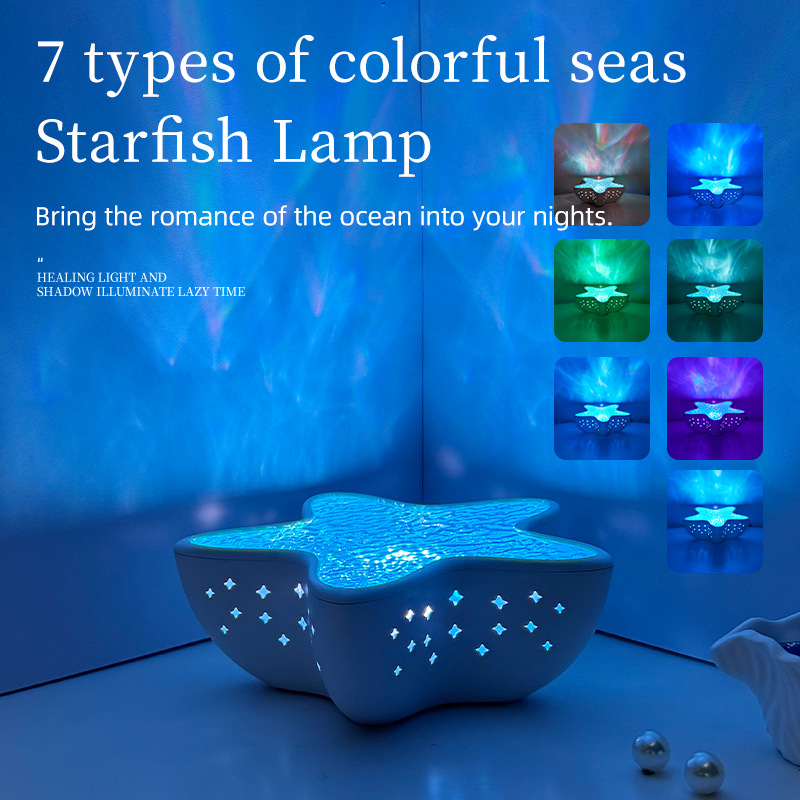 ⏰Starfish Ocean Wave Projector Light🌊