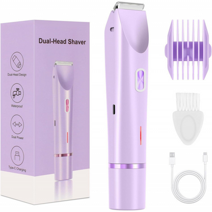 🎀Mother'S Day Gift, 2 in 1 Electric Hair Removal Tool Trimmer for Women