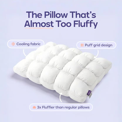 Mellow Puff Pillow☁️–Soft Quilted Puff Grid Design Pillow🌙✨