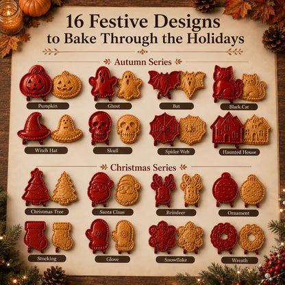 🎃🎄116-in-1 Holiday Hand Pie Mold Set – Festive Pastry & Cookie Press😋