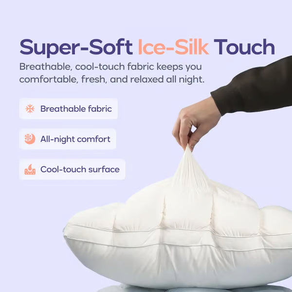 Mellow Puff Pillow☁️–Soft Quilted Puff Grid Design Pillow🌙✨