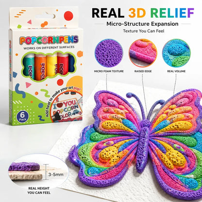 Save 50% by ordering today丨3D Relief Art Pen – Turn Flat Drawings Into Touchable 3D Art🪄