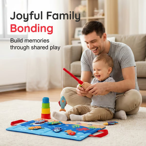🐟 Baby Fabric Fishing Toy | Learn & Play for Babies 6-36 Months