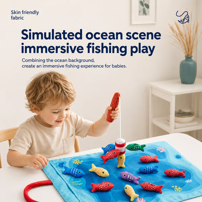 🐟 Baby Fabric Fishing Toy | Learn & Play for Babies 6-36 Months