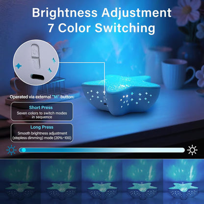 ⏰Starfish Ocean Wave Projector Light🌊