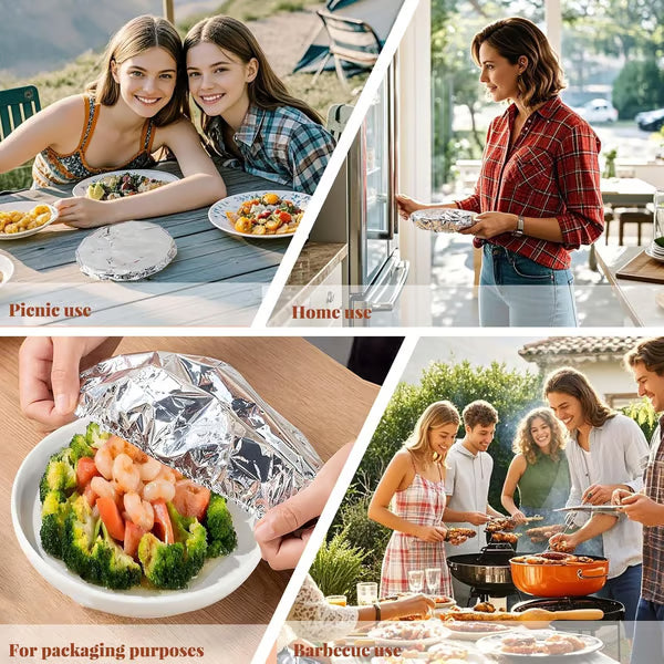 🔥 Aluminum Foil Heat-Retaining Food Cover