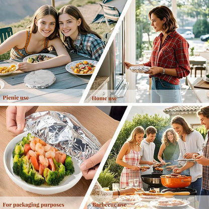🔥 Aluminum Foil Heat-Retaining Food Cover