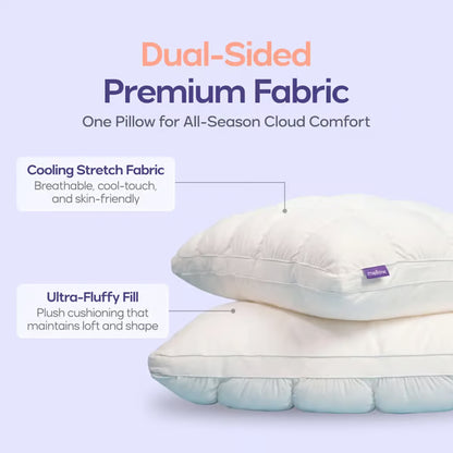 Mellow Puff Pillow☁️–Soft Quilted Puff Grid Design Pillow🌙✨
