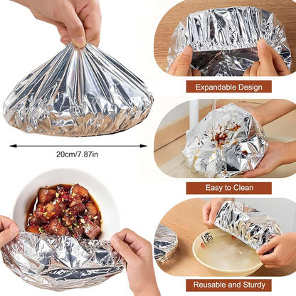 🔥 Aluminum Foil Heat-Retaining Food Cover