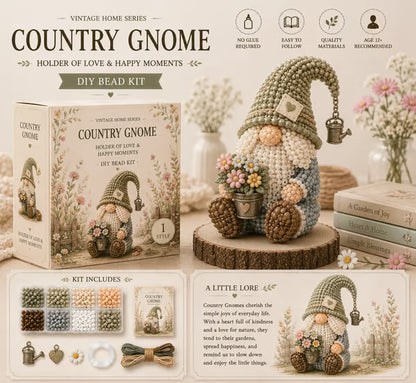 💕Cozy Gnome DIY Bead Kit Collection– Collect All 12 Gnome