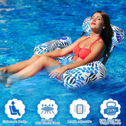 🔥Inflatable Pool Floats Adult, Floating Lounge Chairs