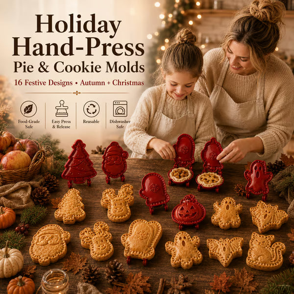 🎃🎄116-in-1 Holiday Hand Pie Mold Set – Festive Pastry & Cookie Press😋