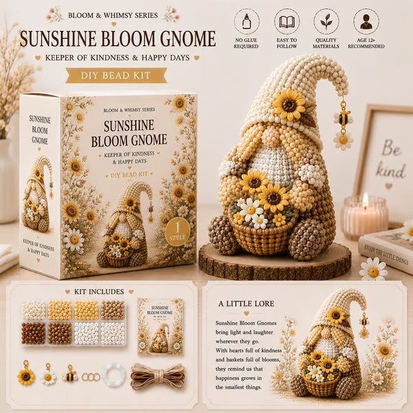 💕Cozy Gnome DIY Bead Kit Collection– Collect All 12 Gnome