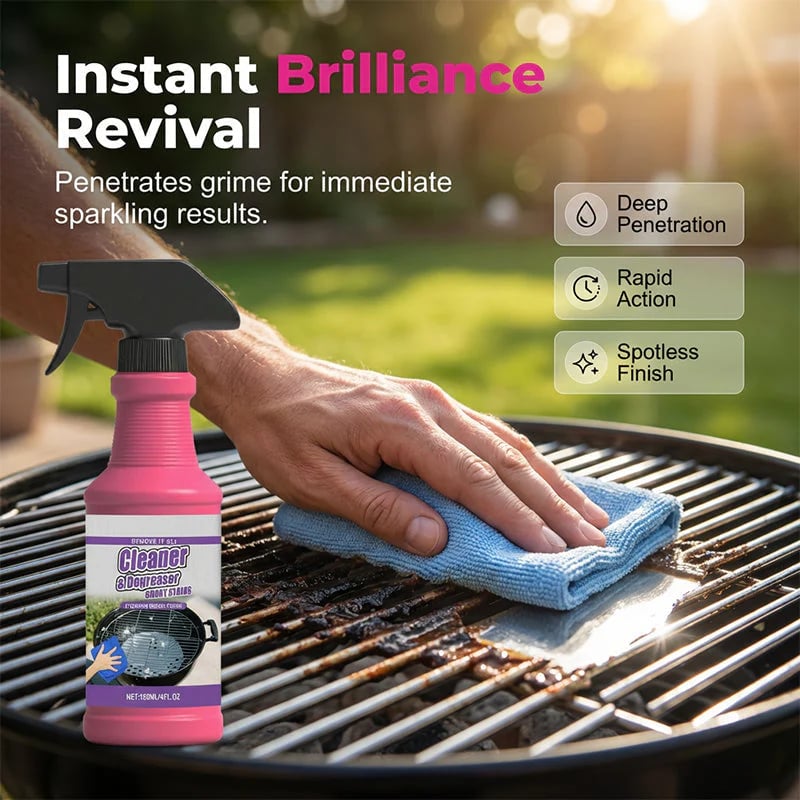 🧼Fast-Acting Heavy-Duty Grill Degreaser Spray✨