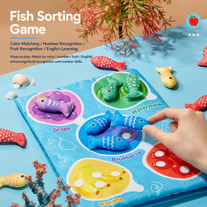 🐟 Baby Fabric Fishing Toy | Learn & Play for Babies 6-36 Months