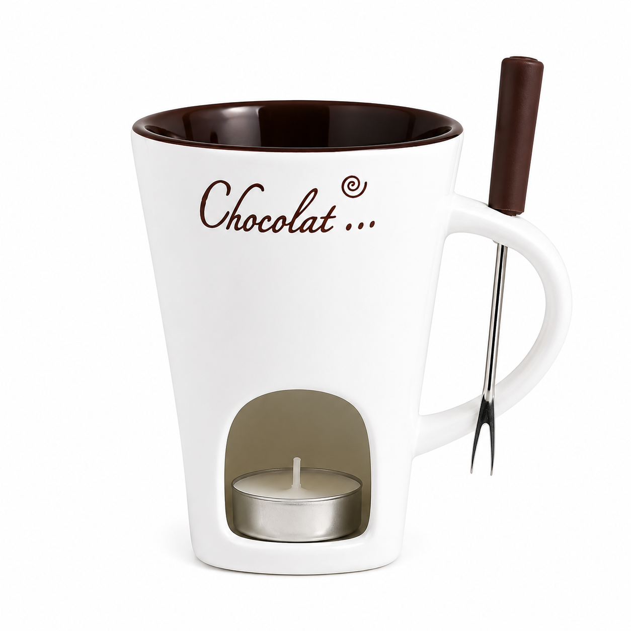 Chocolate White + Fork