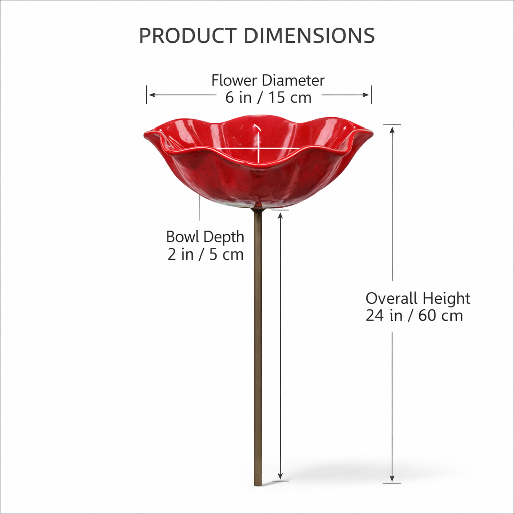 🐦Handmade Metal Flower Garden Stake