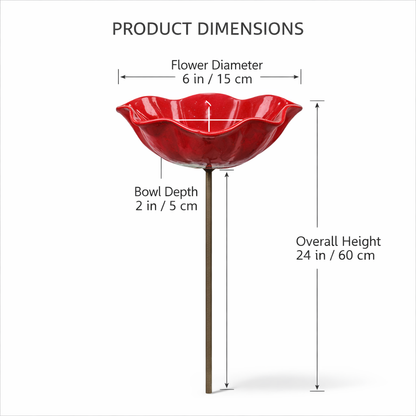 🐦Handmade Metal Flower Garden Stake