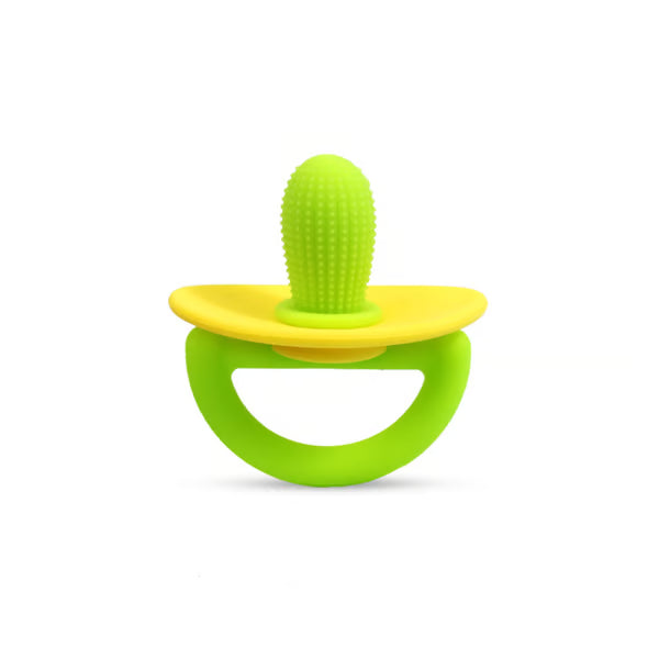 Mushroom Silicone Teether-Ergonomic Food-Grade Silicone Pacifier for Itchy Gums
