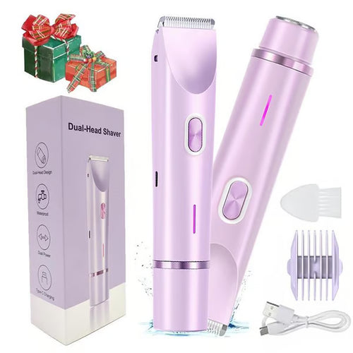 🎀Mother'S Day Gift, 2 in 1 Electric Hair Removal Tool Trimmer for Women