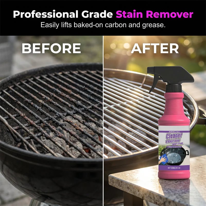 🧼Fast-Acting Heavy-Duty Grill Degreaser Spray✨