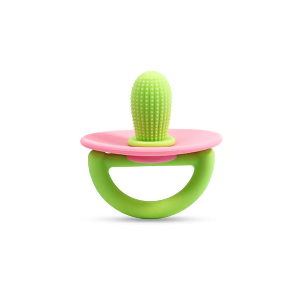 Mushroom Silicone Teether-Ergonomic Food-Grade Silicone Pacifier for Itchy Gums