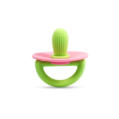 Mushroom Silicone Teether-Ergonomic Food-Grade Silicone Pacifier for Itchy Gums