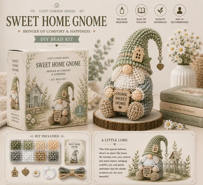 💕Cozy Gnome DIY Bead Kit Collection– Collect All 12 Gnome