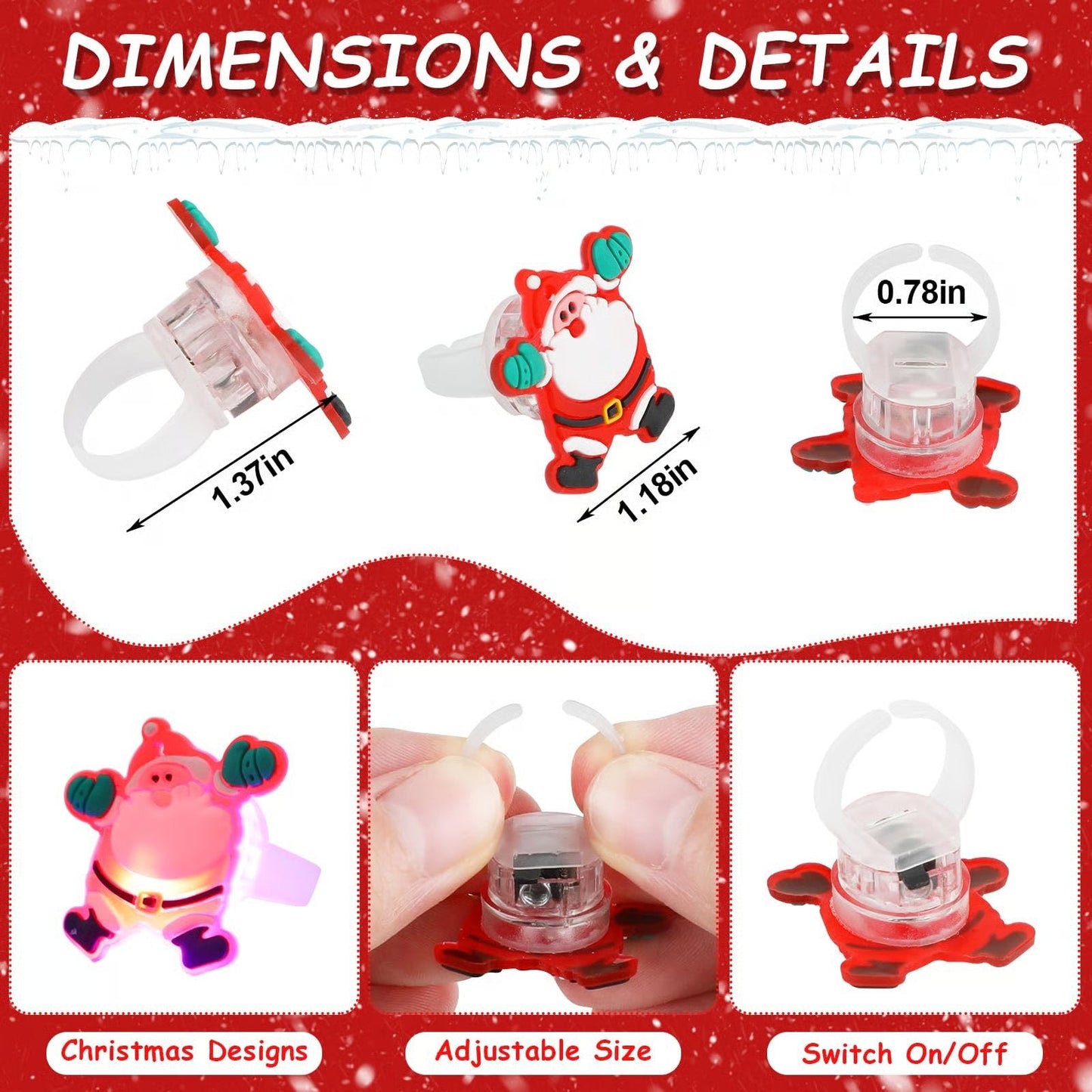 🎄 Light up your Christmas night with festive glowing fun!
