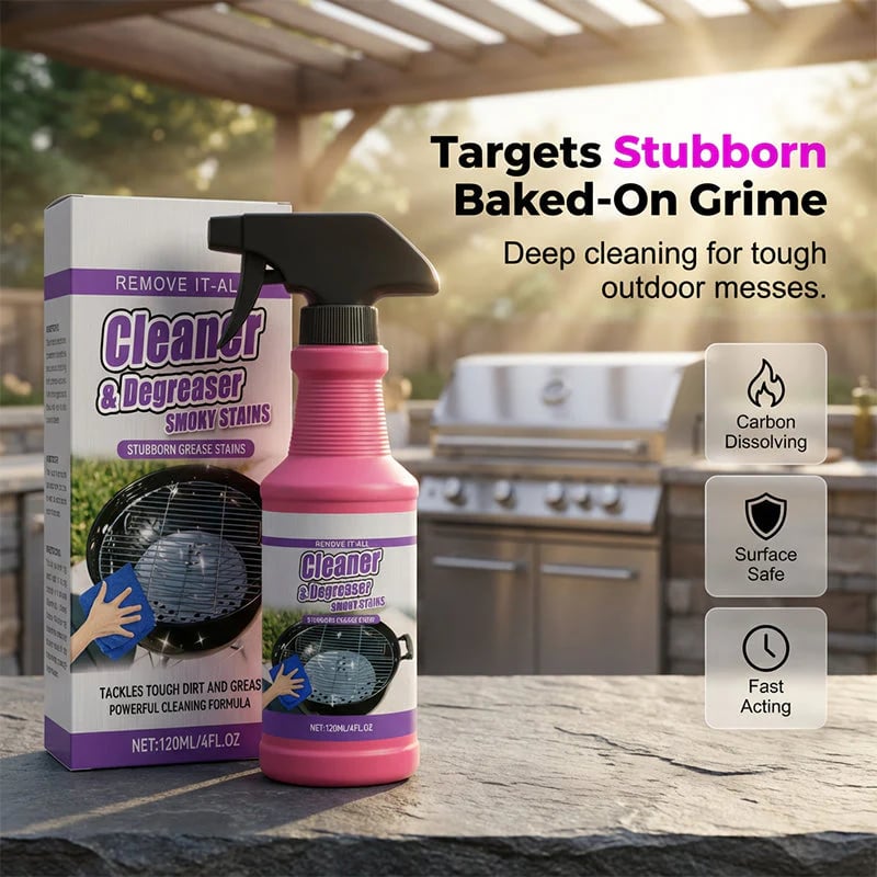 🧼Fast-Acting Heavy-Duty Grill Degreaser Spray✨